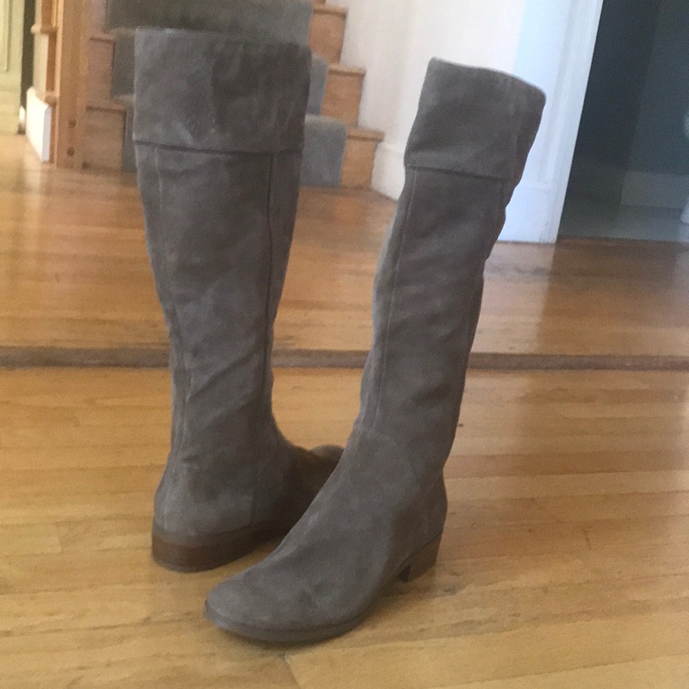 Loft Brown Suede Tall Boots